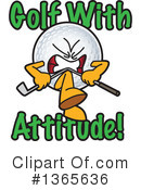 Golf Ball Sports Mascot Clipart #1365636 by Mascot Junction