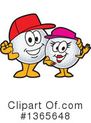 Golf Ball Sports Mascot Clipart #1365648 by Mascot Junction