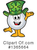 Golf Ball Sports Mascot Clipart #1365664 by Mascot Junction