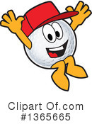 Golf Ball Sports Mascot Clipart #1365665 by Mascot Junction
