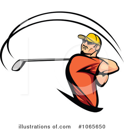 Golfing Clipart #1065650 by Vector Tradition SM