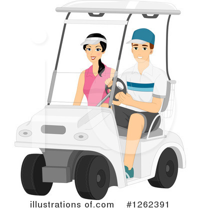 Golf Cart Clipart #1262391 by BNP Design Studio