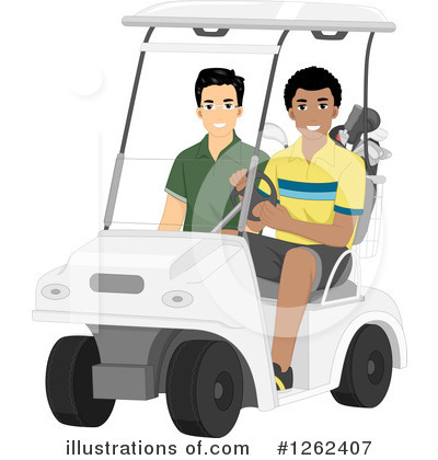 Golf Cart Clipart #1262407 by BNP Design Studio