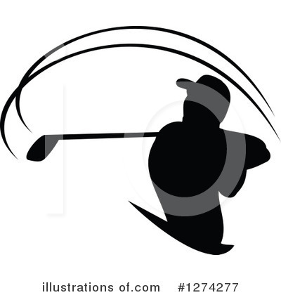 Golfing Clipart #1274277 by Vector Tradition SM