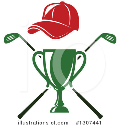 Golfing Clipart #1307441 by Vector Tradition SM