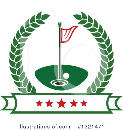 Golfing Clipart #1321471 by Vector Tradition SM