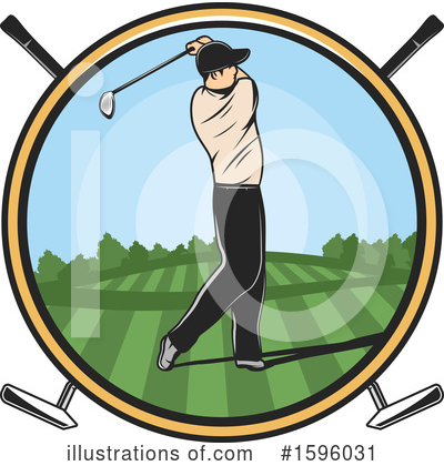 Golfing Clipart #1596031 by Vector Tradition SM