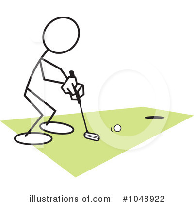 Royalty-Free (RF) Golfing Clipart Illustration by Johnny Sajem - Stock Sample #1048922