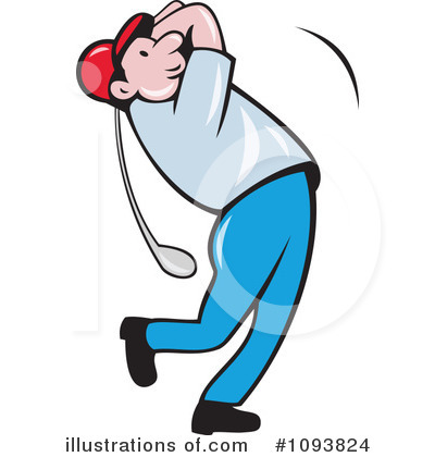 Royalty-Free (RF) Golfing Clipart Illustration by patrimonio - Stock Sample #1093824