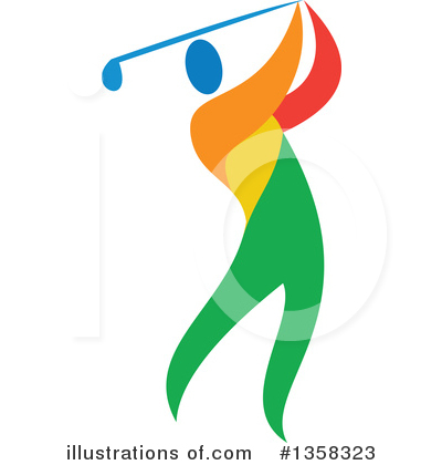 Golfing Clipart #1358323 by patrimonio