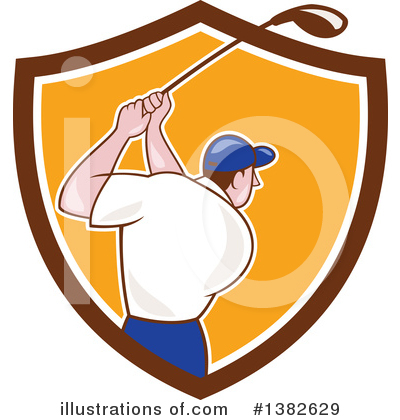 Royalty-Free (RF) Golfing Clipart Illustration by patrimonio - Stock Sample #1382629