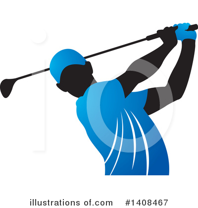 Royalty-Free (RF) Golfing Clipart Illustration by Lal Perera - Stock Sample #1408467
