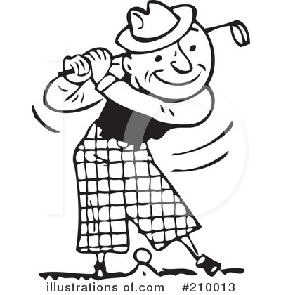 Royalty-Free (RF) Golfing Clipart Illustration by BestVector - Stock Sample #210013