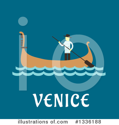 Gondolier Clipart #1336188 by Vector Tradition SM