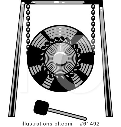 Royalty-Free (RF) Gongs Clipart Illustration by r formidable - Stock Sample #61492