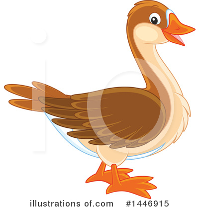 Royalty-Free (RF) Goose Clipart Illustration by Alex Bannykh - Stock Sample #1446915