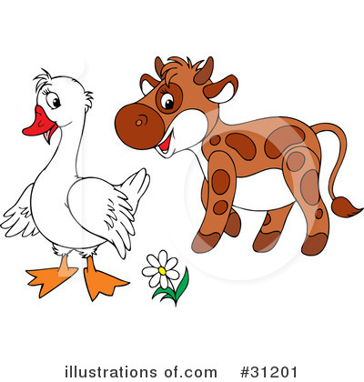 Royalty-Free (RF) Goose Clipart Illustration by Alex Bannykh - Stock Sample #31201