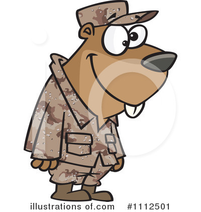 Royalty-Free (RF) Gopher Clipart Illustration by toonaday - Stock Sample #1112501