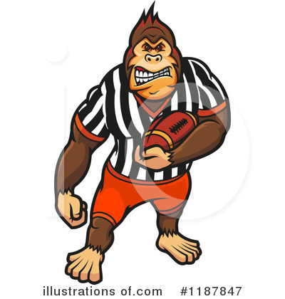 Royalty-Free (RF) Gorilla Clipart Illustration by Vector Tradition SM - Stock Sample #1187847