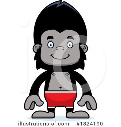 Royalty-Free (RF) Gorilla Clipart Illustration by Cory Thoman - Stock Sample #1324190