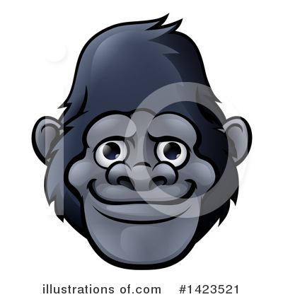 Gorilla Clipart #1423521 by AtStockIllustration