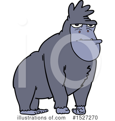 Royalty-Free (RF) Gorilla Clipart Illustration by lineartestpilot - Stock Sample #1527270