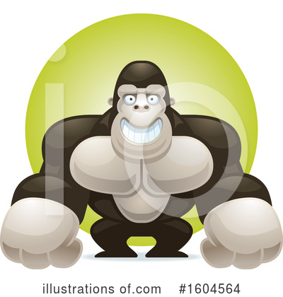 Royalty-Free (RF) Gorilla Clipart Illustration by Cory Thoman - Stock Sample #1604564