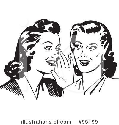 Royalty-Free (RF) Gossip Clipart Illustration by BestVector - Stock Sample #95199