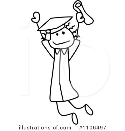 Royalty-Free (RF) Graduate Clipart Illustration by C Charley-Franzwa - Stock Sample #1106497