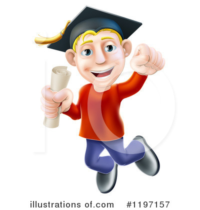 Royalty-Free (RF) Graduate Clipart Illustration by AtStockIllustration - Stock Sample #1197157