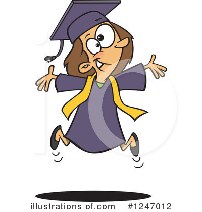 Royalty-Free (RF) Graduate Clipart Illustration by toonaday - Stock Sample #1247012