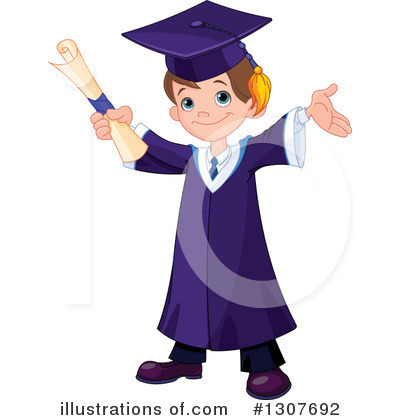 Graduation Clipart #1307692 by Pushkin