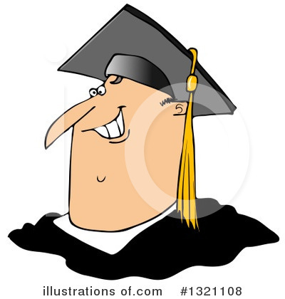 Royalty-Free (RF) Graduate Clipart Illustration by djart - Stock Sample #1321108