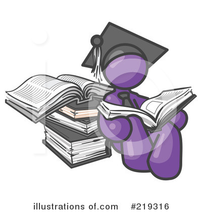 Royalty-Free (RF) Graduate Clipart Illustration by Leo Blanchette - Stock Sample #219316