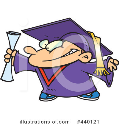Royalty-Free (RF) Graduate Clipart Illustration by toonaday - Stock Sample #440121