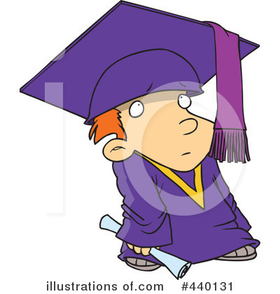 Royalty-Free (RF) Graduate Clipart Illustration by toonaday - Stock Sample #440131