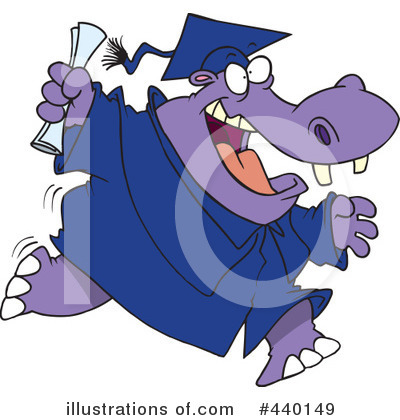 Royalty-Free (RF) Graduate Clipart Illustration by toonaday - Stock Sample #440149