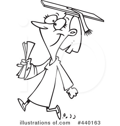 Royalty-Free (RF) Graduate Clipart Illustration by toonaday - Stock Sample #440163