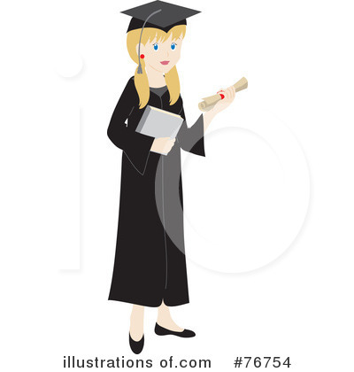 Royalty-Free (RF) Graduate Clipart Illustration by Rosie Piter - Stock Sample #76754