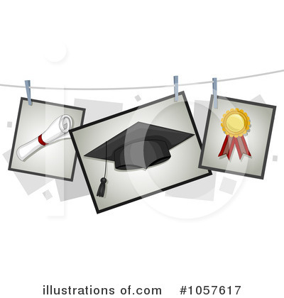 Royalty-Free (RF) Graduation Clipart Illustration by BNP Design Studio - Stock Sample #1057617
