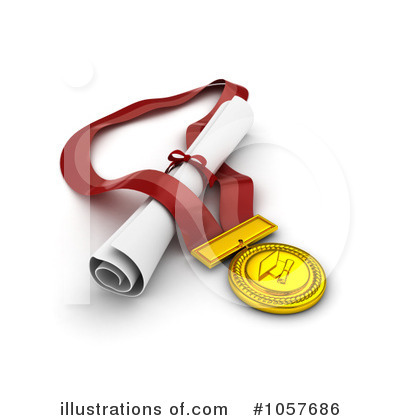 Royalty-Free (RF) Graduation Clipart Illustration by BNP Design Studio - Stock Sample #1057686