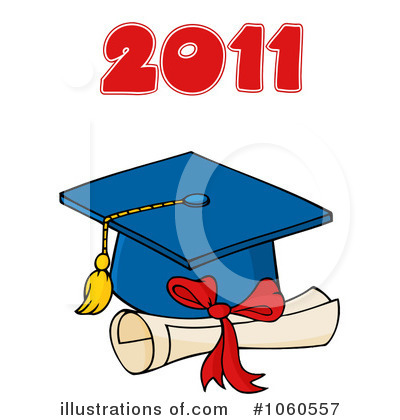 Royalty-Free (RF) Graduation Clipart Illustration by Hit Toon - Stock Sample #1060557