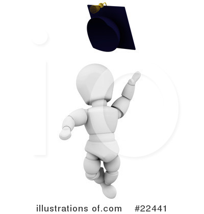 Royalty-Free (RF) Graduation Clipart Illustration by KJ Pargeter - Stock Sample #22441