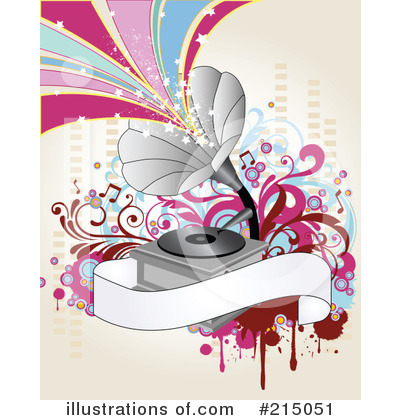 Royalty-Free (RF) Gramophone Clipart Illustration by OnFocusMedia - Stock Sample #215051