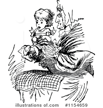 Royalty-Free (RF) Granny Clipart Illustration by Prawny Vintage - Stock Sample #1154659