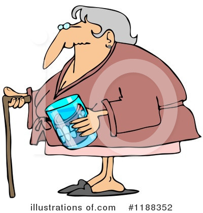 Royalty-Free (RF) Granny Clipart Illustration by djart - Stock Sample #1188352