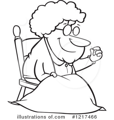 Royalty-Free (RF) Granny Clipart Illustration by toonaday - Stock Sample #1217466