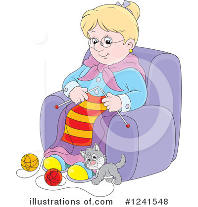 Royalty-Free (RF) Granny Clipart Illustration by Alex Bannykh - Stock Sample #1241548