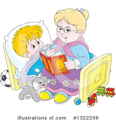 Royalty-Free (RF) Granny Clipart Illustration by Alex Bannykh - Stock Sample #1322206