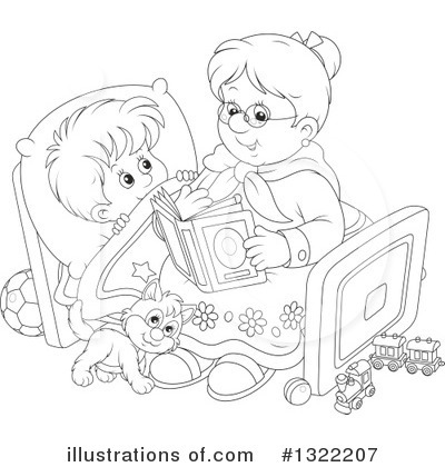 Royalty-Free (RF) Granny Clipart Illustration by Alex Bannykh - Stock Sample #1322207